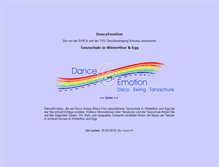 Tablet Screenshot of danceemotion.ch